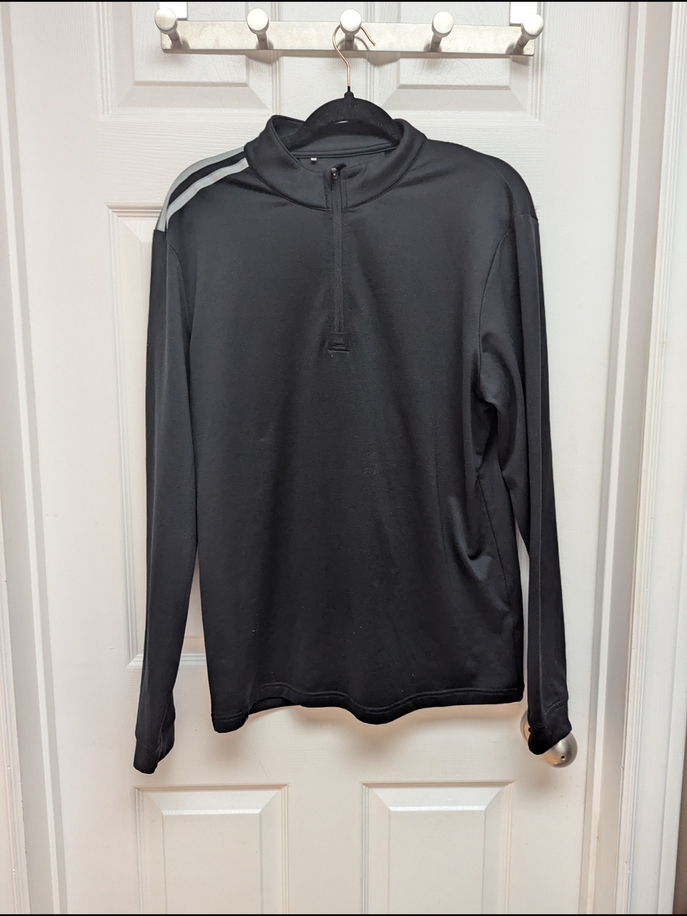 adidas Black Golf Quarter Zip Long Sleeve Shirt